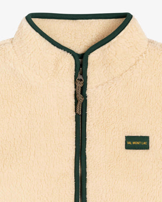Beige|Beige Fleecejacke