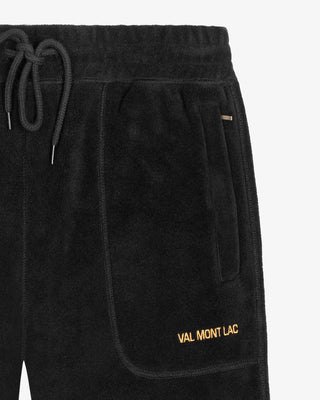 Black|Black fleece pants