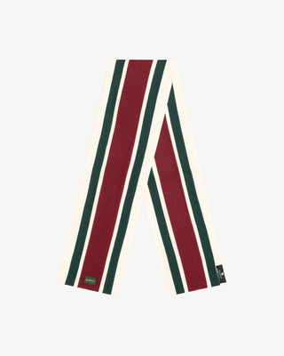 Burgundy|Burgundy merino striped Scarf