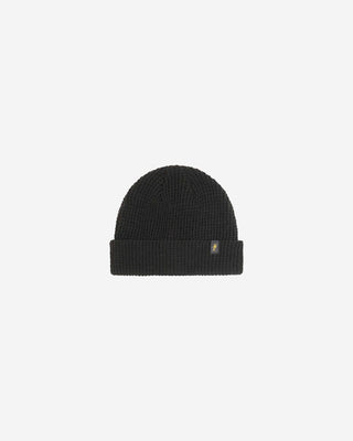 Black|Black waffle beanie