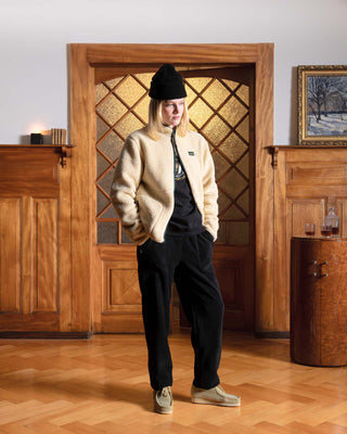Black|Black fleece pants