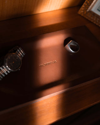 The Rectangular Valet Tray – Cognac Brown